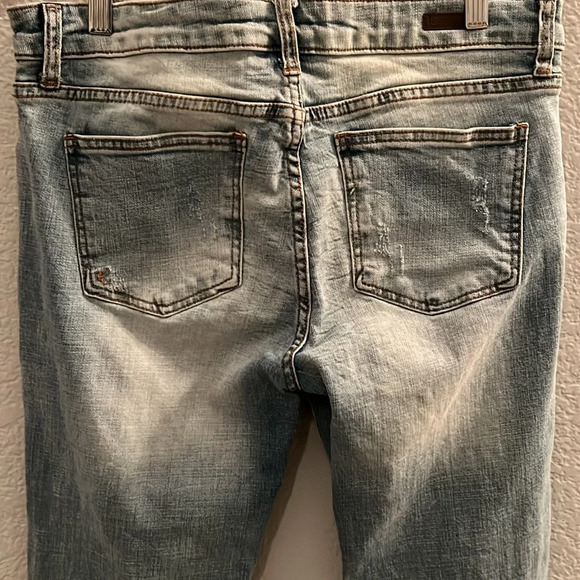 Kut From The Cloth Catherine Straight Distressed Boyfriend Jeans Size 8 - Picture 4 of 8